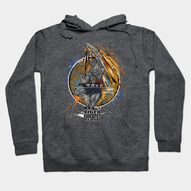 SAGAT: TIGER UPPERCUT Hoodie by JF Penworks